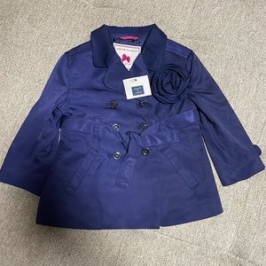 Janie and Jack navy peatcoat 12-18mo